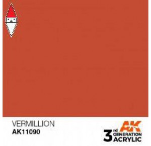 , , , ACRILICO MODELLISMO AK INTERACTIVE VERMILLION 17ML