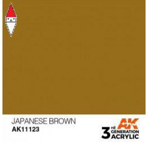 , , , ACRILICO MODELLISMO AK INTERACTIVE JAPANESE UNIFORM BROWN 17ML