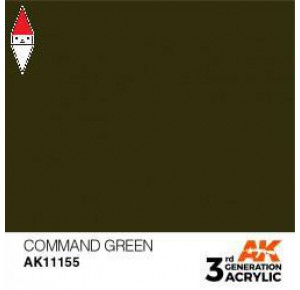 , , , ACRILICO MODELLISMO AK INTERACTIVE COMMAND GREEN 17ML