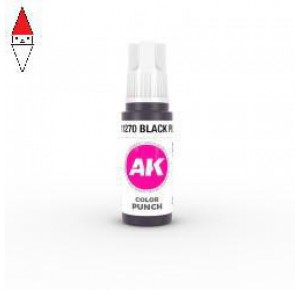 , , , ACRILICO MODELLISMO AK INTERACTIVE BLACK PUPRPLE - COLOR PUNCH 17ML