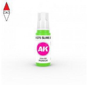 , , , ACRILICO MODELLISMO AK INTERACTIVE SLIME GREEN - COLOR PUNCH 17ML