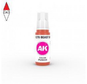 , , , ACRILICO MODELLISMO AK INTERACTIVE BEAST BROWN - COLOR PUNCH 17ML