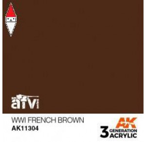 , , , ACRILICO MODELLISMO AK INTERACTIVE WWI FRENCH BROWN