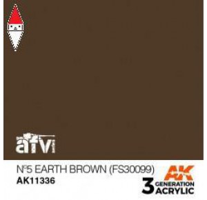 , , , ACRILICO MODELLISMO AK INTERACTIVE N 5 EARTH BROWN (FS30099)