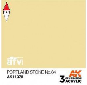 , , , ACRILICO MODELLISMO AK INTERACTIVE PORTLAND STONE NO.64