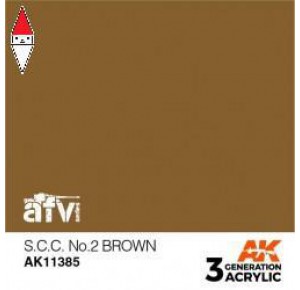 , , , ACRILICO MODELLISMO AK INTERACTIVE S.C.C. NO.2 BROWN