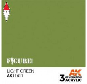 , , , ACRILICO MODELLISMO AK INTERACTIVE LIGHT GREEN