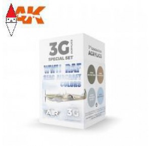 , , , ACRILICO MODELLISMO AK INTERACTIVE WWII RAF SEAC AIRCRAFT COLORS SET 3G