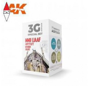 , , , ACRILICO MODELLISMO AK INTERACTIVE WWII IJAAF AIRCRAFT INTERIOR COLORS SET 3G