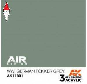 , , , ACRILICO MODELLISMO AK INTERACTIVE WWI GERMAN FOKKER GREY