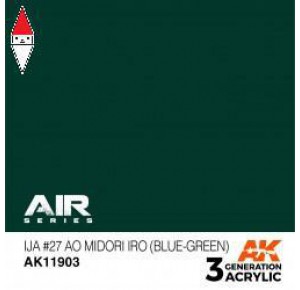 , , , ACRILICO MODELLISMO AK INTERACTIVE IJA N 27 AO MIDORI IRO (BLUE-GREEN)