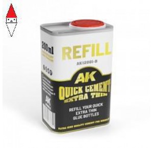 , , , AK INTERACTIVE REFILL QUICK CEMENT EXTRA THIN 252ML