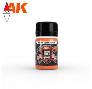 , , , PIGMENTI MODELLISMO AK INTERACTIVE OCHRE RUST - LIQUID PIGMENT