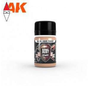 , , , PIGMENTI MODELLISMO AK INTERACTIVE RUBBEL DUST - LIQUID PIGMENT