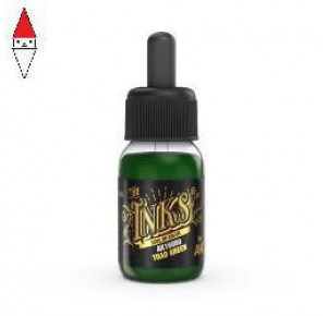 , , , ACRILICO MODELLISMO AK INTERACTIVE TOAD GREEN - THE INKS 30ML