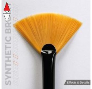 , , , AK INTERACTIVE SYNTHETIC BRUSH - FAN SHAPE