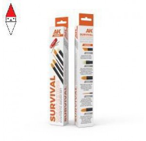 , , , AK INTERACTIVE SURVIVAL WEATHERING BRUSHES SET (5 BRUSHES)