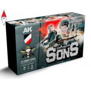 , , , AK INTERACTIVE FORTUNATE SONS PANZERGRENADIER DIVISION (10 MINIATURES)