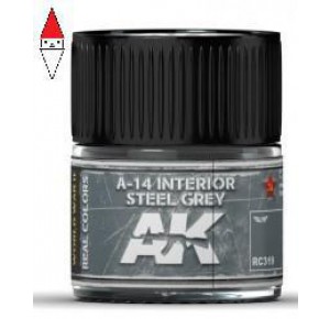 , , , ACRILICO MODELLISMO AK INTERACTIVE A-14 INTERIOR STEEL GREY 10ML