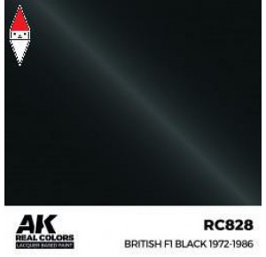 , , , LACQUER PAINT MODELLISMO AK INTERACTIVE BRITISH F1 BLACK 1972-1986 17ML