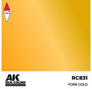 , , , LACQUER PAINT MODELLISMO AK INTERACTIVE FORK GOLD 17ML