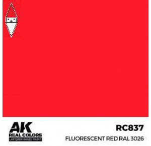 , , , LACQUER PAINT MODELLISMO AK INTERACTIVE FLUORESCENT RED RAL 3026 17ML