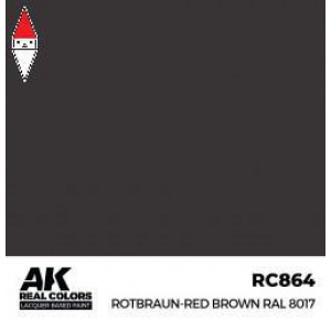, , , LACQUER PAINT MODELLISMO AK INTERACTIVE ROTBRAUN-RED BROWN RAL 8017 17ML