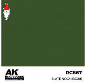 , , , LACQUER PAINT MODELLISMO AK INTERACTIVE SLATE NO.34 (BS381) 17ML