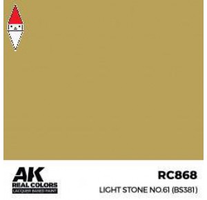 , , , LACQUER PAINT MODELLISMO AK INTERACTIVE LIGHT STONE NO.61 (BS381) 17ML