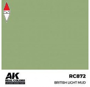 , , , LACQUER PAINT MODELLISMO AK INTERACTIVE BRITISH LIGHT MUD 17ML