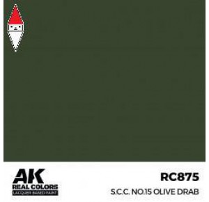 , , , LACQUER PAINT MODELLISMO AK INTERACTIVE S.C.C. NO.15 OLIVE DRAB 17ML