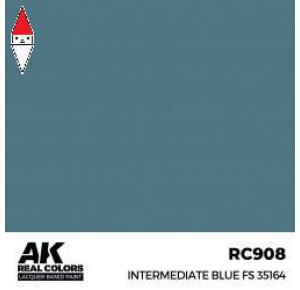 , , , LACQUER PAINT MODELLISMO AK INTERACTIVE INTERMEDIATE BLUE FS 35164 17ML