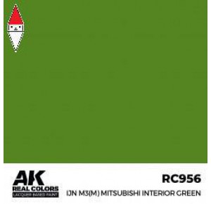 , , , LACQUER PAINT MODELLISMO AK INTERACTIVE IJN M3 (M) MITSUBISHI  GREEN 17ML