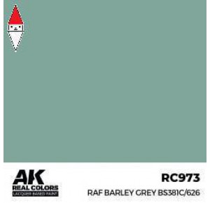 , , , LACQUER PAINT MODELLISMO AK INTERACTIVE RAF BARLEY GREY BS381C/626 17ML