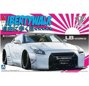 , , , AOSHIMA 1/24 NISSAN R35 LIBERTYWALK  10 LB WORKS VER.2