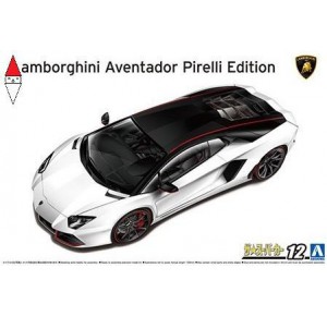 , , , AOSHIMA 1/24 LAMBORGHINI AVENTADOR PIRELLI EDITION 2014