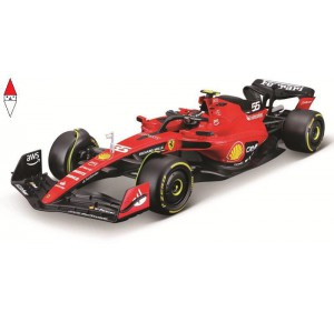 , , , MODELLINO STATICO BBURAGO 1/18 FERRARI SF23 (W/ HELMET) 55 (CARLOS SAINZ)