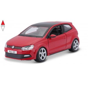 , , , MODELLINO STATICO BBURAGO 1/24 VW POLO GTI MARK 5 RED