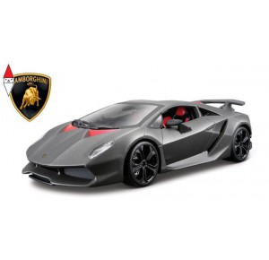 , , , MODELLINO STATICO BBURAGO 1/24 LAMBORGHINI SESTO ELEMENTO MET GREY