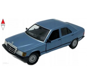 , , , MODELLINO STATICO BBURAGO 1/24 1987 MERCEDES-BENZ 190E DIAMOND BLUE