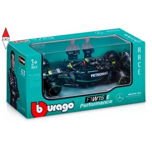 , , , MODELLINO STATICO BBURAGO 1/43 MERCEDES 2024, WB HAMILTON