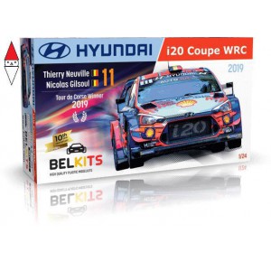 , , , BELKITS 1/24 HYUNDAI I20 COUPE WRC TOUR DE CORSE 2019T.NEUVILLE / N.GILSOUL