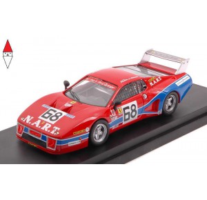 , , , 1/43 BEST MODEL FERRARI 512 BB LM NART N 68 DAYTONA 1979 TULLIUS-BEDARS RED BLUE