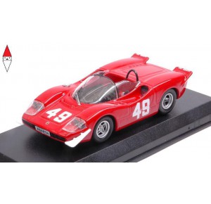 , , , 1/43 BEST MODEL ABARTH 2000 SE 2nd N 49 MONT VENTOUX 1969 A.MERZARIO RED