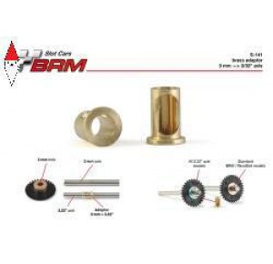 , , , BRM BRASS ADAPTER FOR GEARS FROM 3MM AXLE TO 3/32  AXLE (X2)