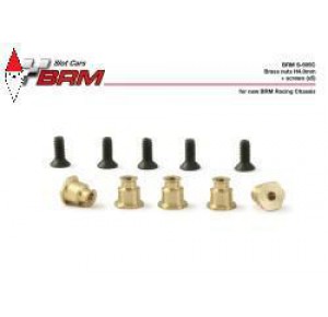 , , , BRM BRASS NUTS H4.0MM + SCREWS (X5)
