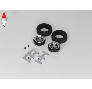, , , BRM MODEL CARS SET DI RUOTE CLASSICHE CON GOMME (ANTERIORE 22X7)