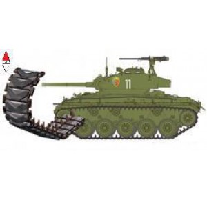 , , , BRONCO 1/35 T85E1 TRACK LINK (RUBBER TYPE) FOR M24 LIGHT TANK CHAFFEE (WORKABLE)