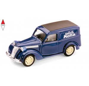 , , , 1/43 BRUMM FIAT 1100 E VAN GELATI MOTTA 1950 BLUE