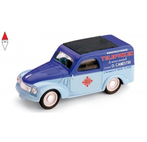 , , , 1/43 BRUMM FIAT 500 C TELEFUNKEN 1950